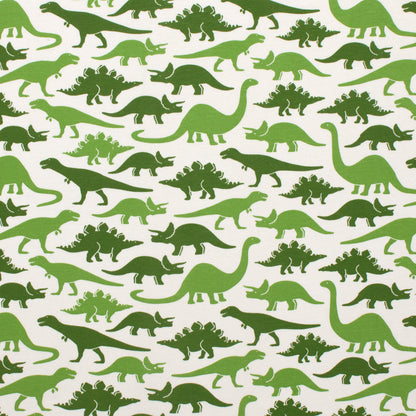 Long-Sleeve Snapsuit - Dinosaurs Green