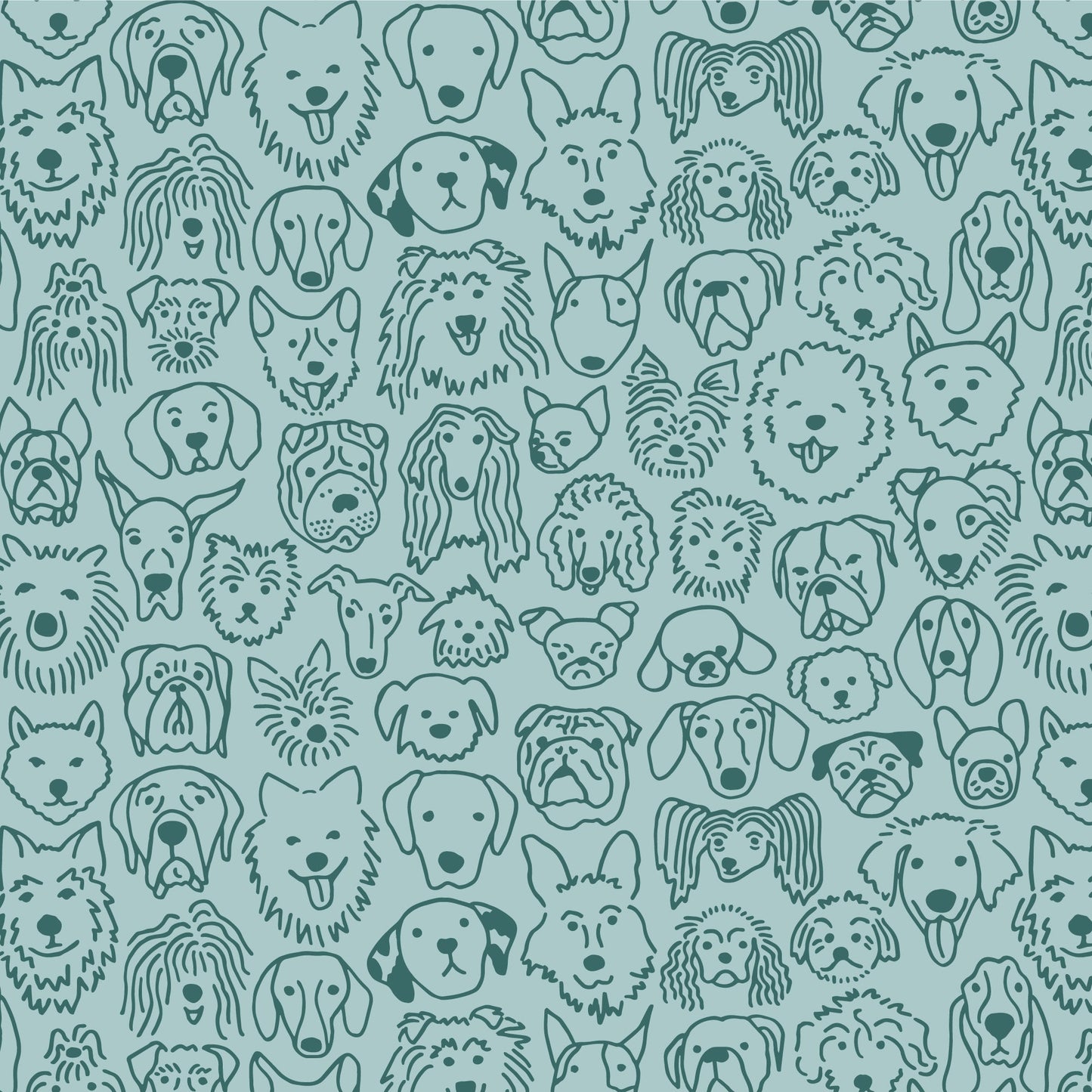 Baby Tank Top - Dogs Pale Blue