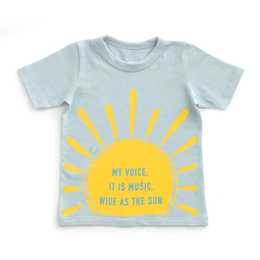 Short-Sleeve GRAPHIC Tee - My Voice Pale Blue