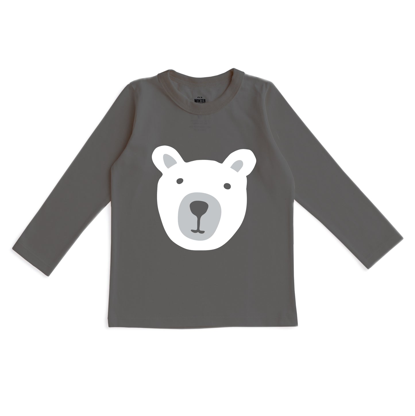 Long-Sleeve GRAPHIC Tee - Bear Charcoal