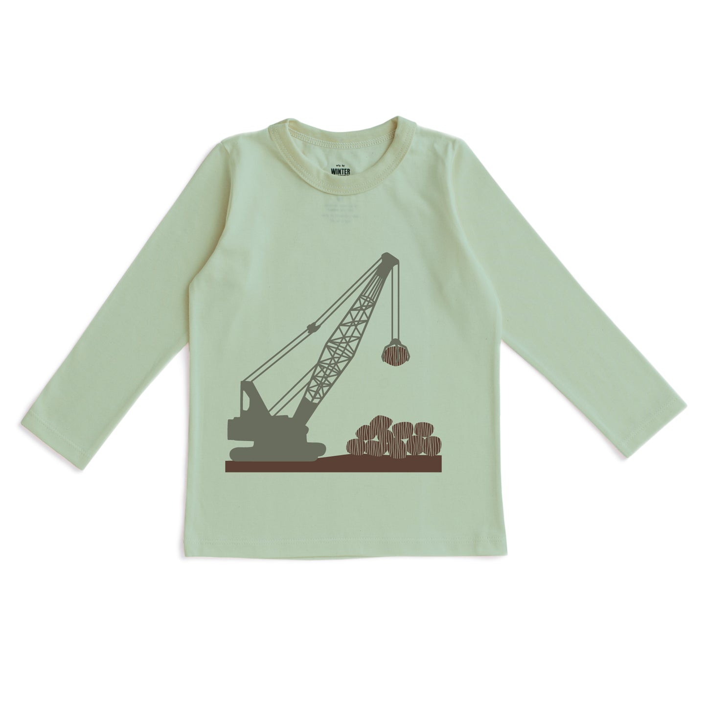 Long-Sleeve GRAPHIC Tee - Crane Meadow Green