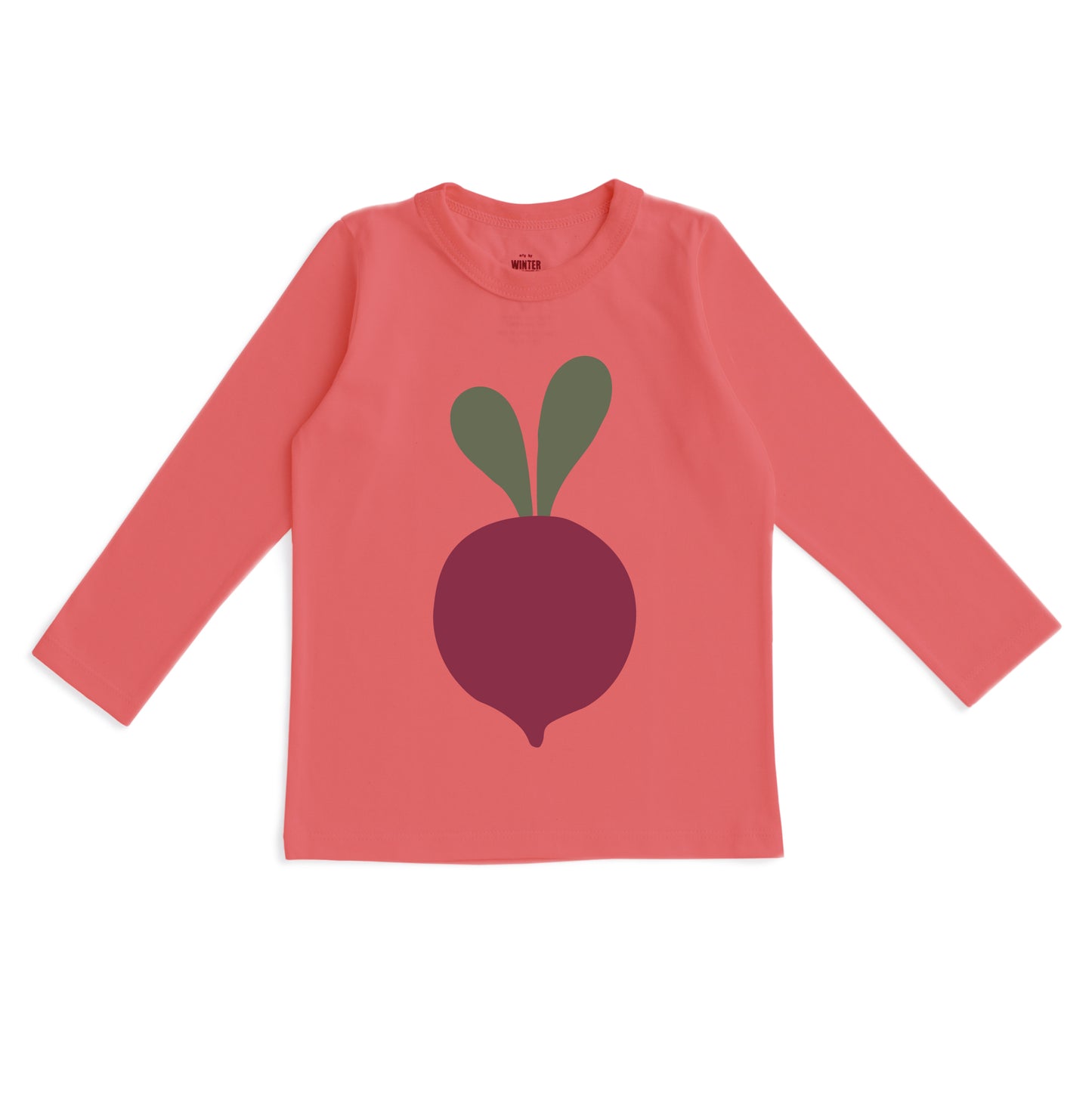 Long-Sleeve GRAPHIC Tee - Radish Coral