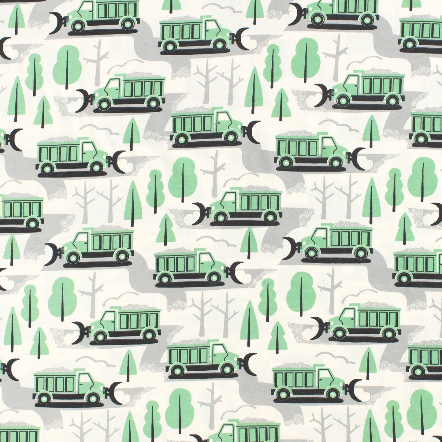 Long-Sleeve Tee - Snow Plows Green