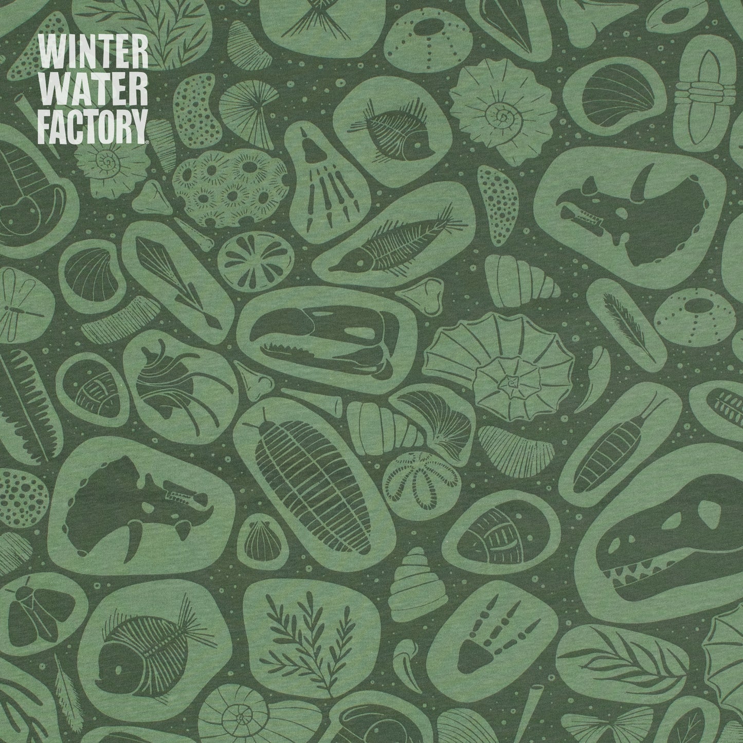 Sweatshirt - Fossils Green