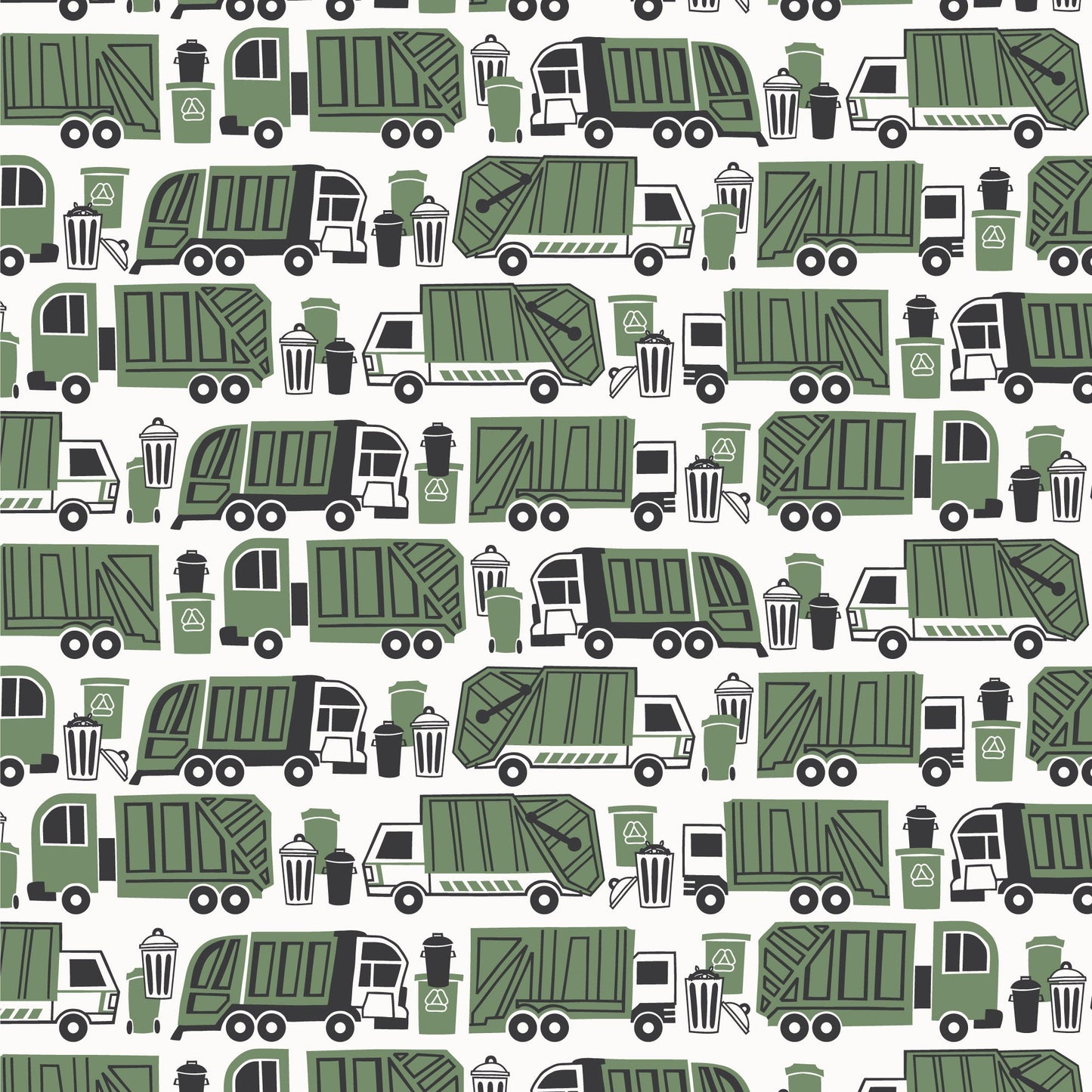 Baby Tank Top - Garbage & Recycling Green