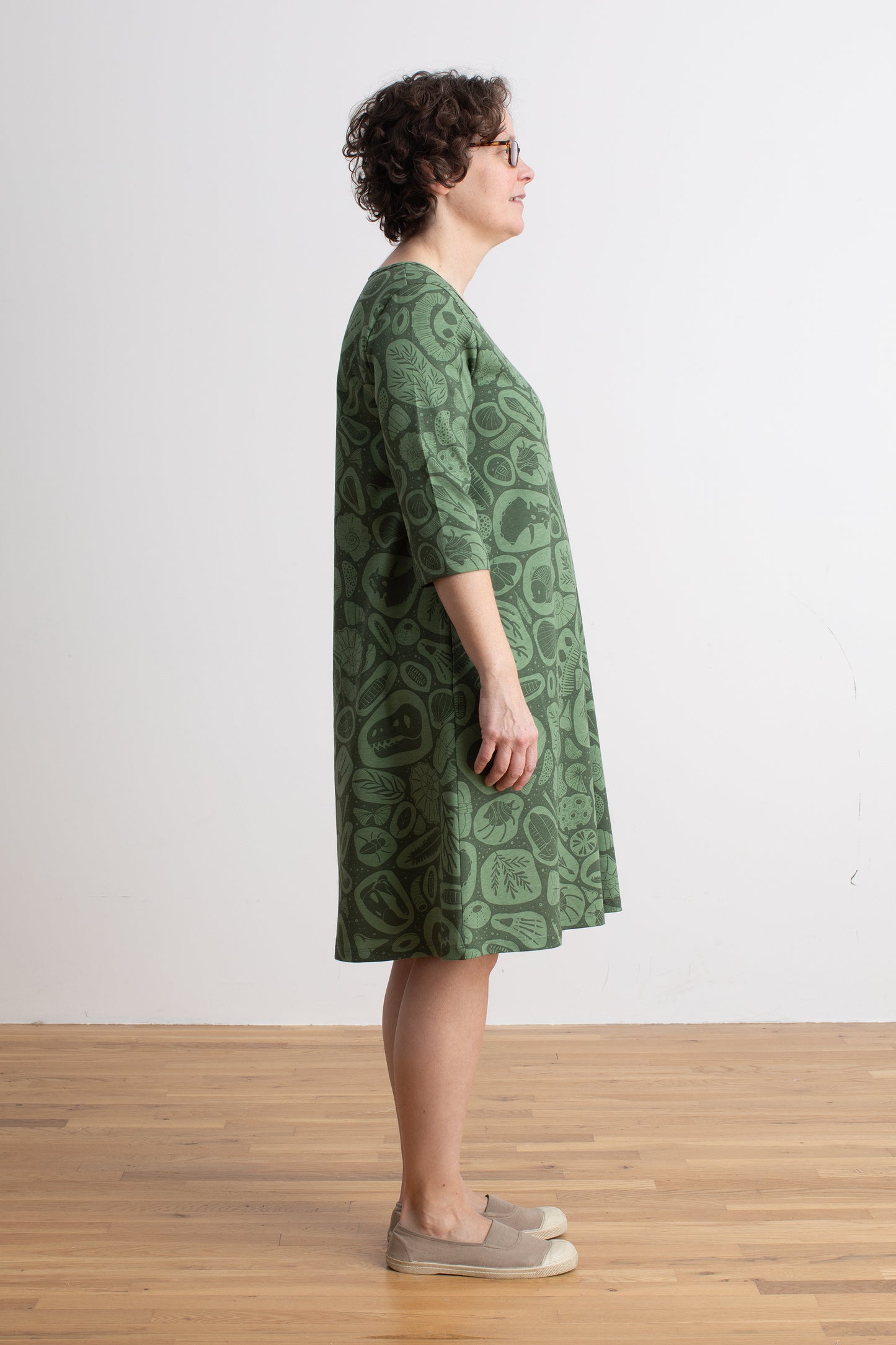 Women's Helsinki Dress - Fossils Green
