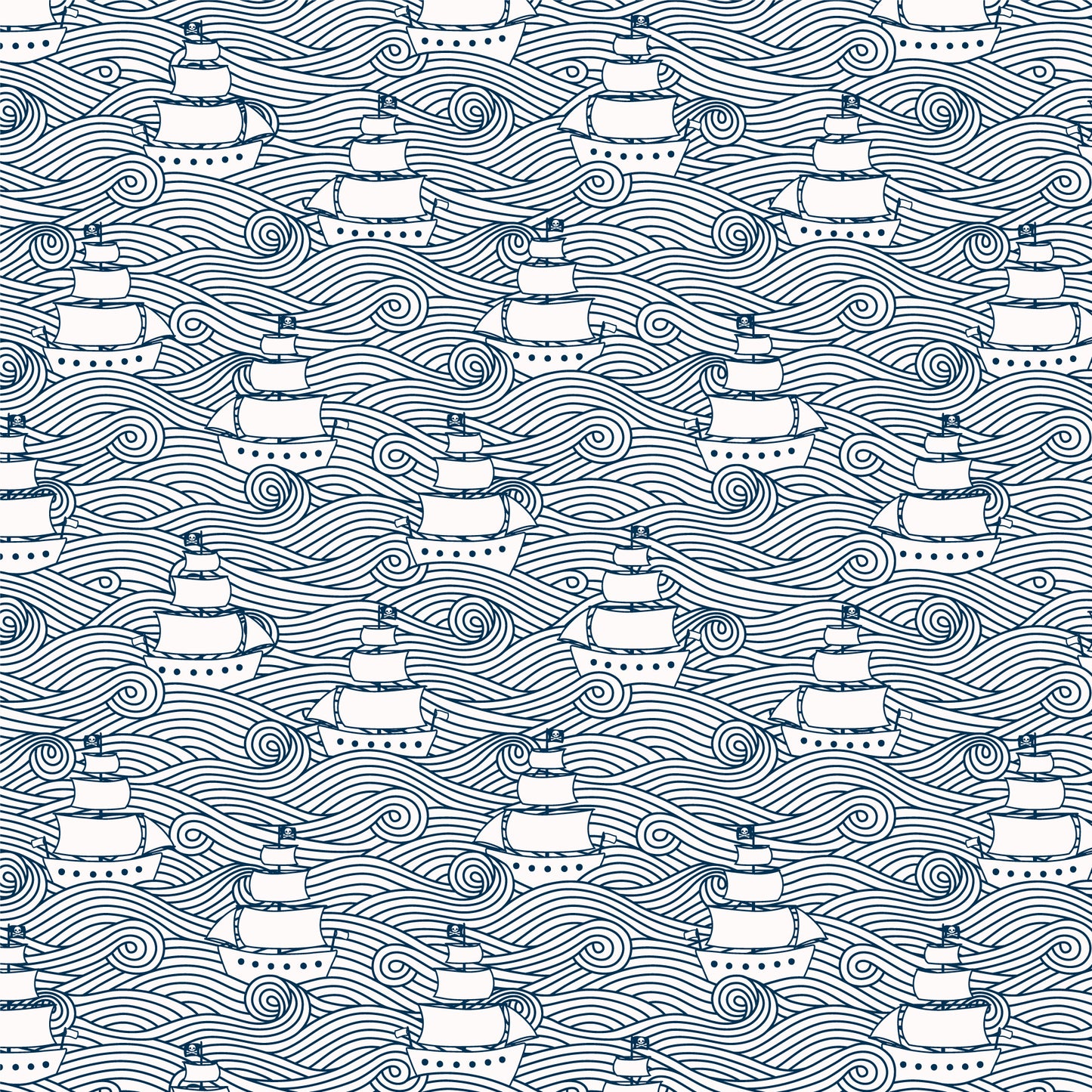 Kids Summer Pajama Set - High Seas Navy