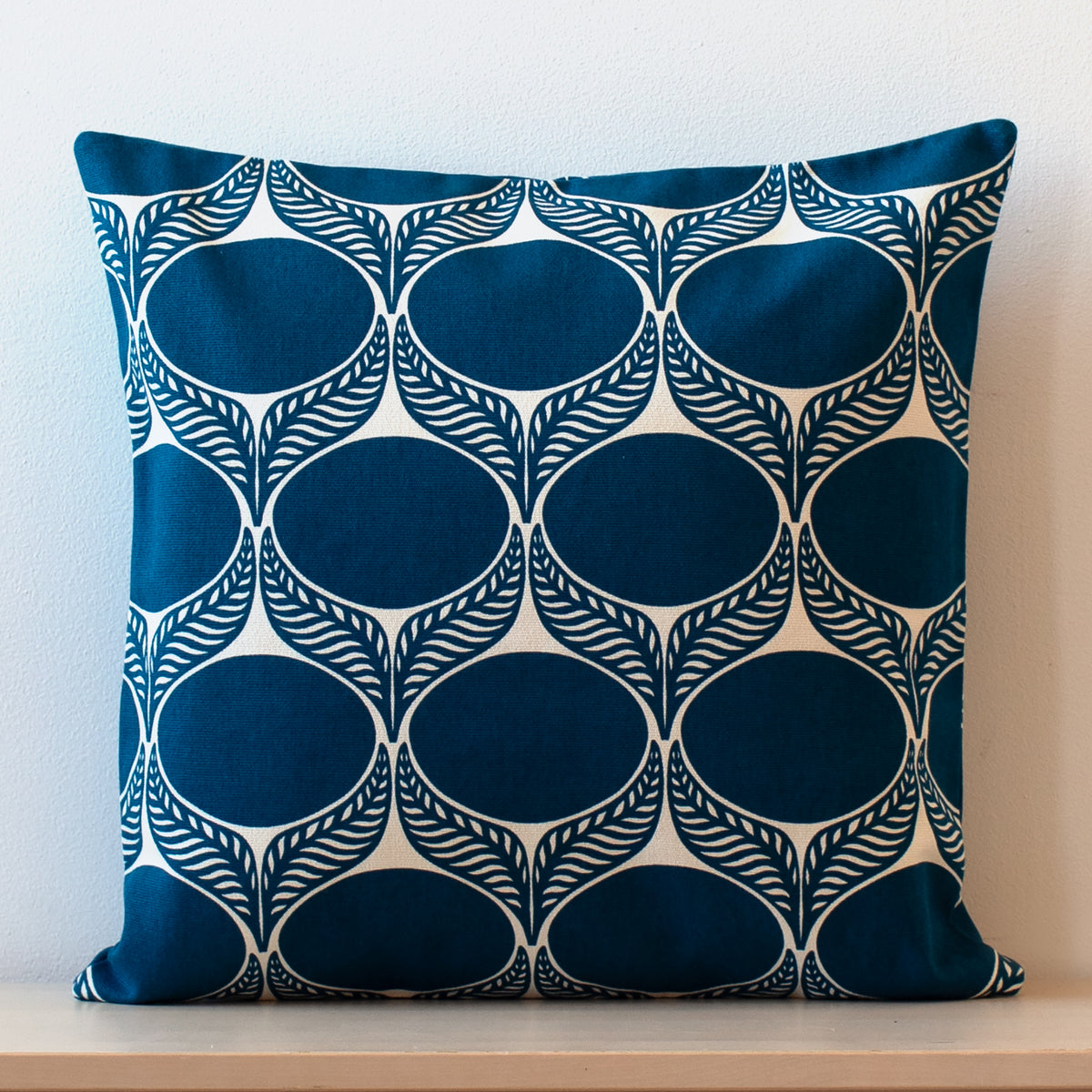 Pillow Case - June Leaf Marine Blue