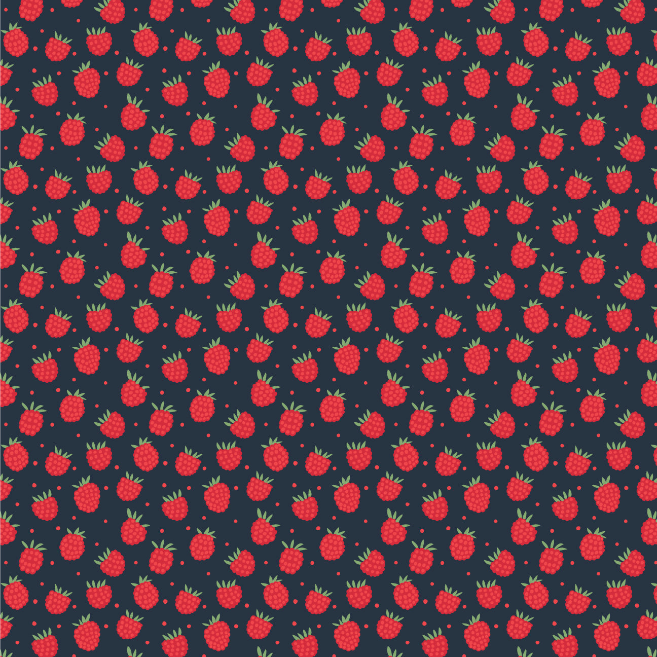 Women's Stockholm Dress - Raspberries Night Sky