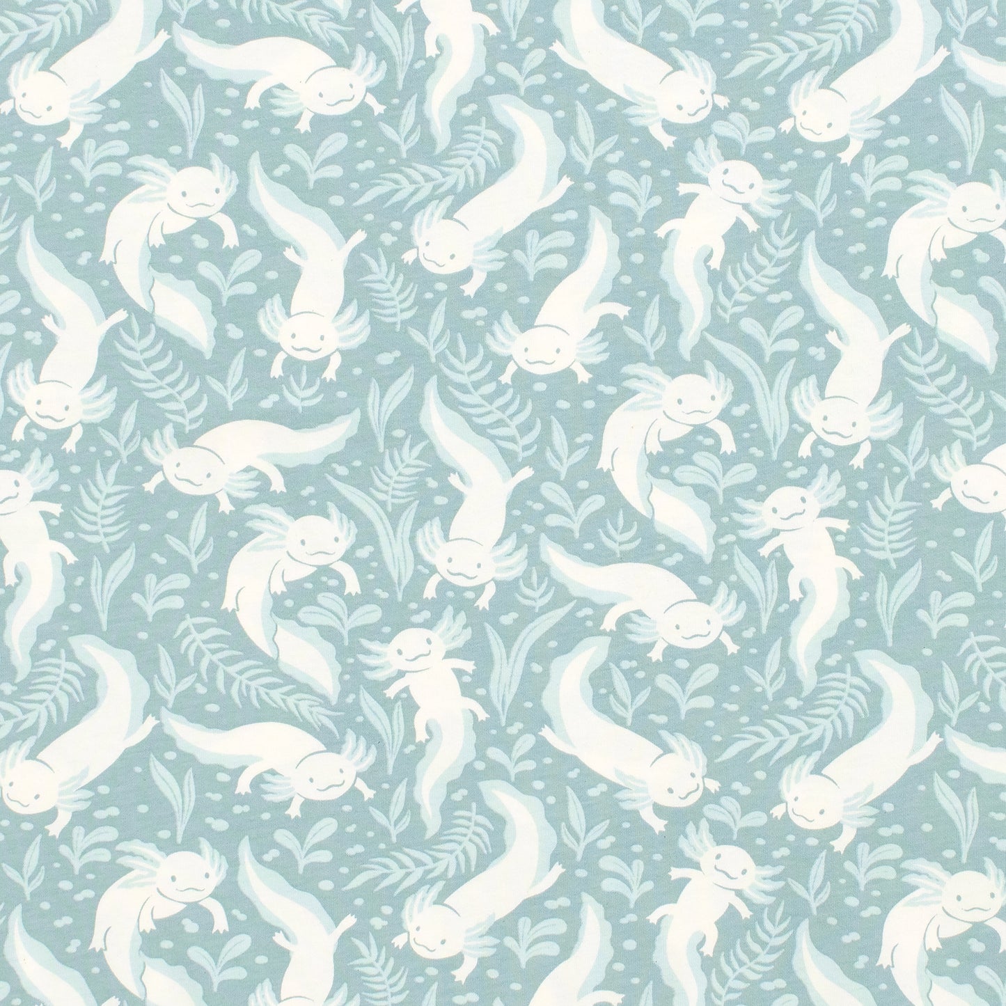 Leggings - Axolotls Surf Blue