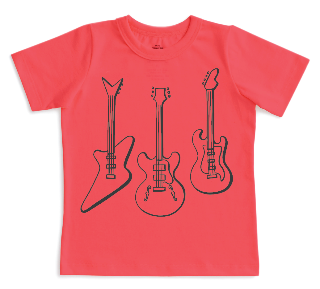 Short-Sleeve GRAPHIC Tee - Guitars Scarlet Red