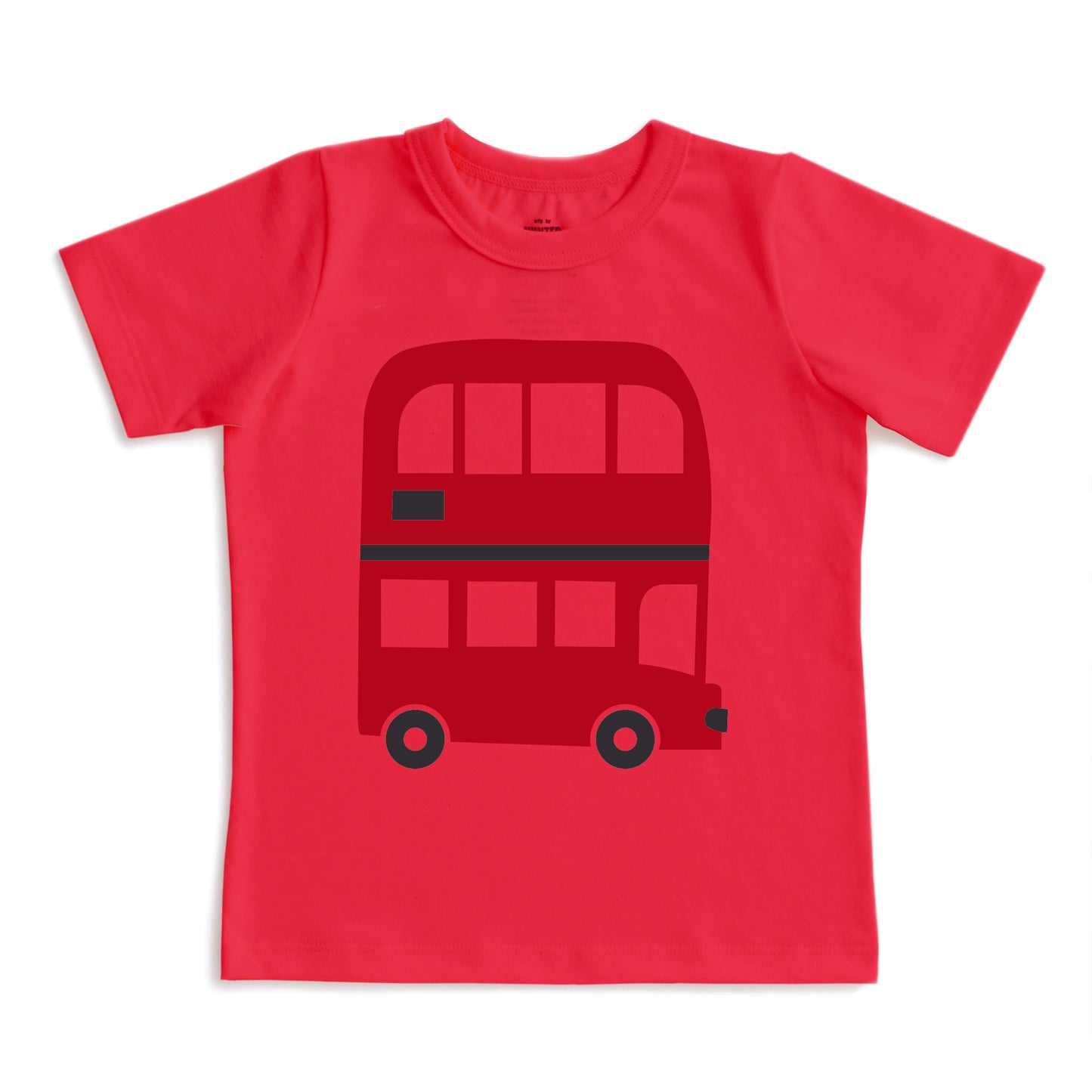 Short-Sleeve GRAPHIC Tee - Double-Decker Bus Scarlet Red