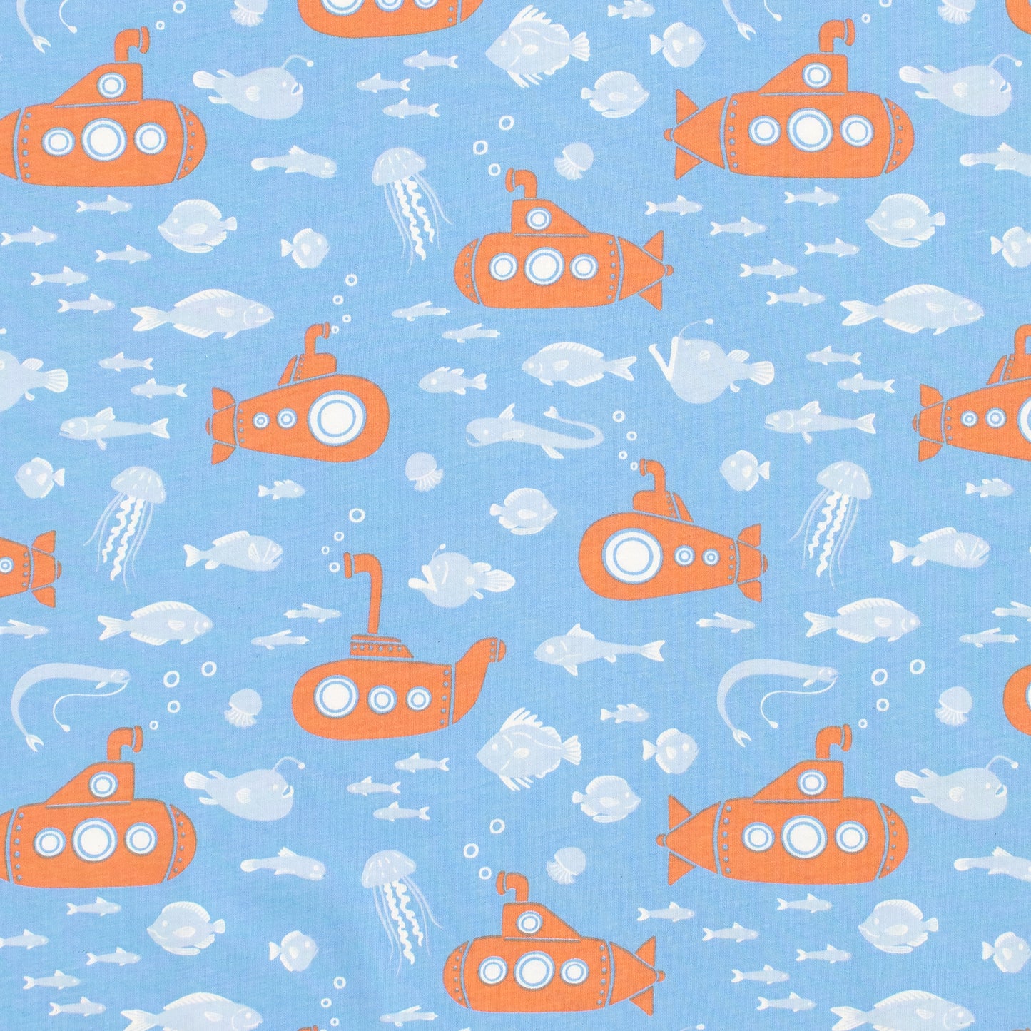 Valencia Dress - Submarines Blue & Orange