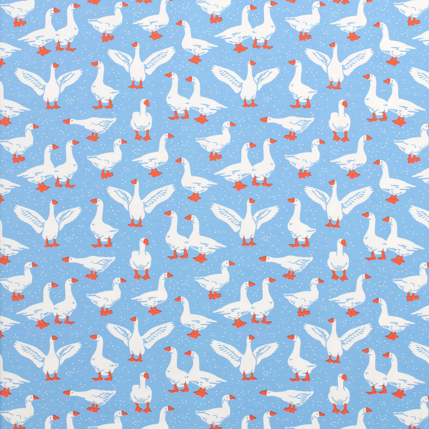 Alberta Dress - Silly Geese Blue
