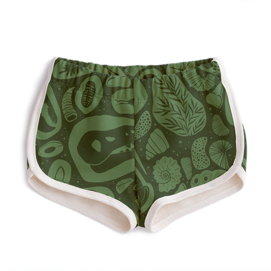 French Terry Shorts - Fossils Green