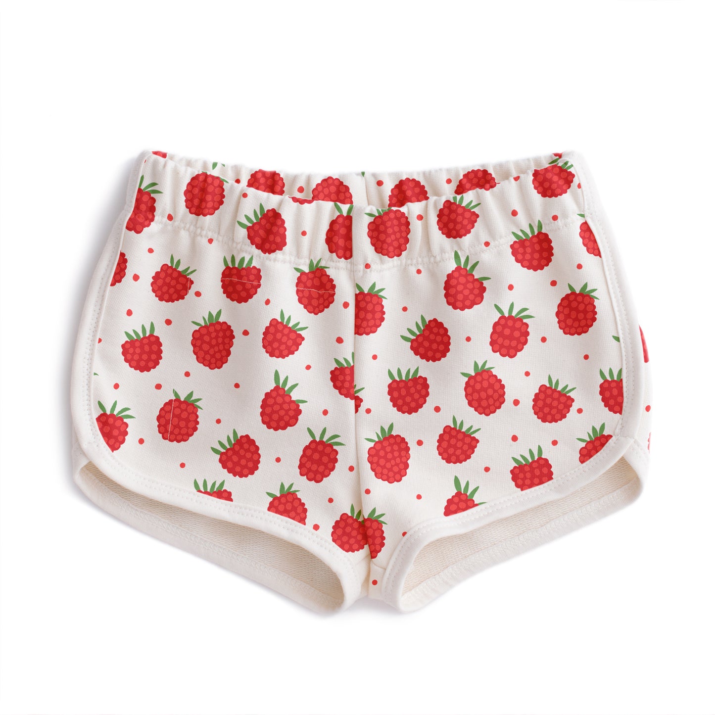 French Terry Shorts - Raspberries Natural