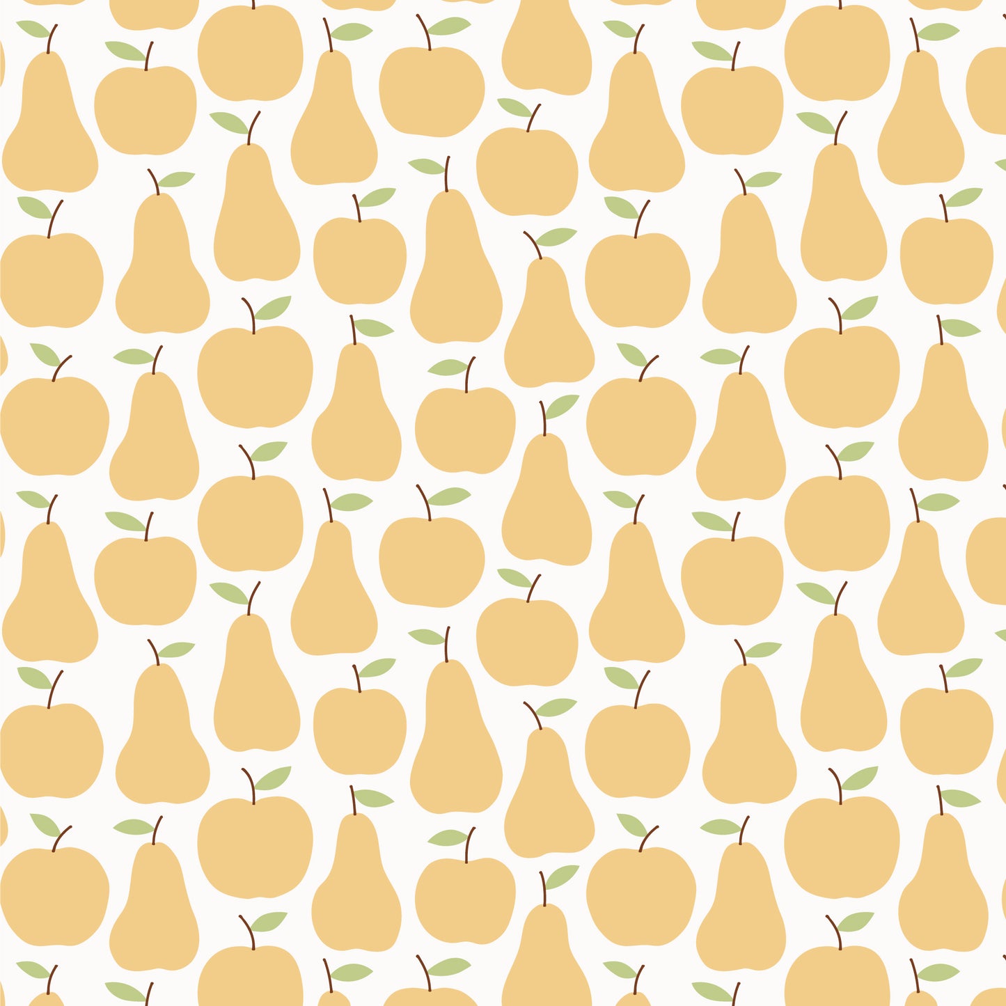 Long-Sleeve Lap Tee - Apples & Pears Yellow