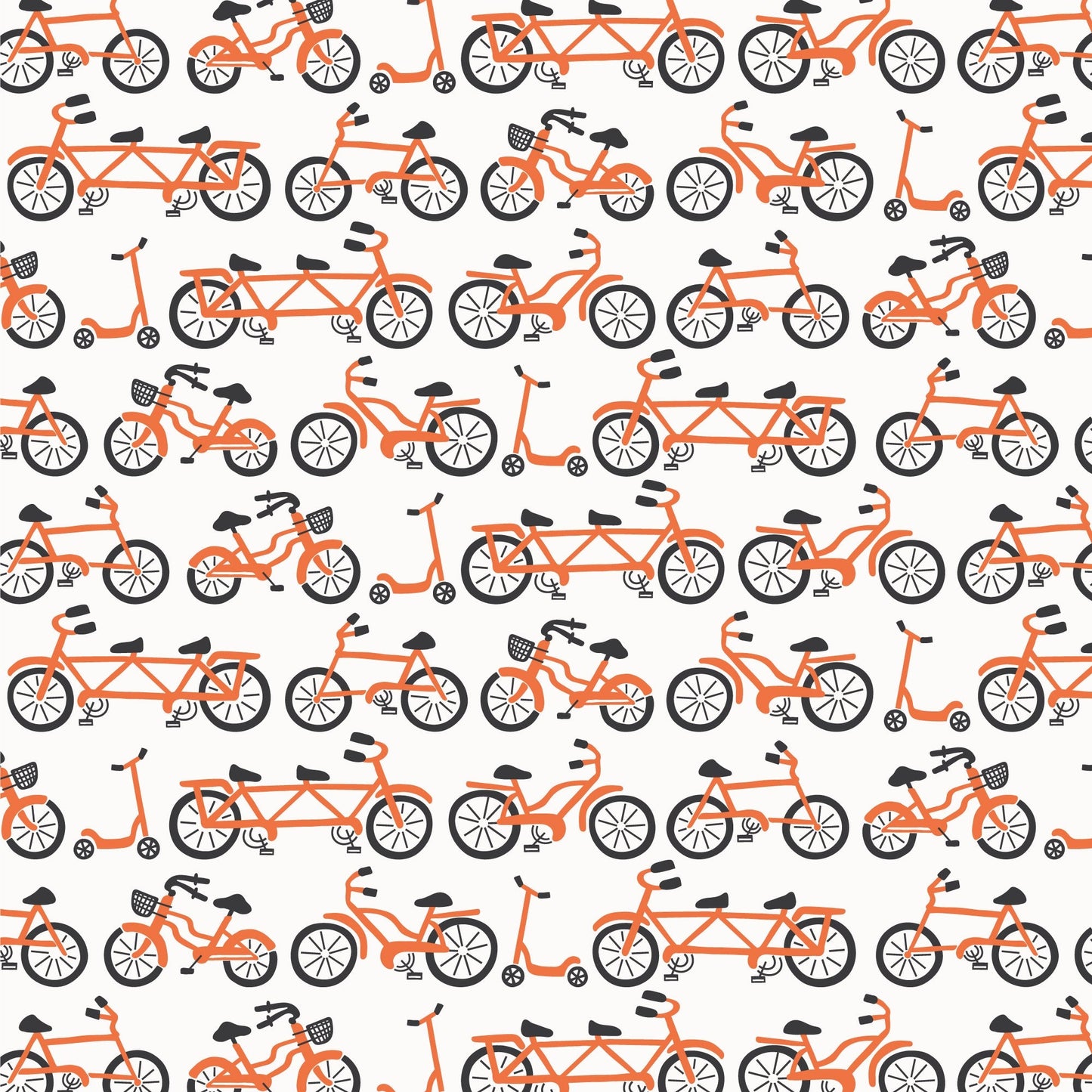 Short-Sleeve Lap Tee - Bikes Orange