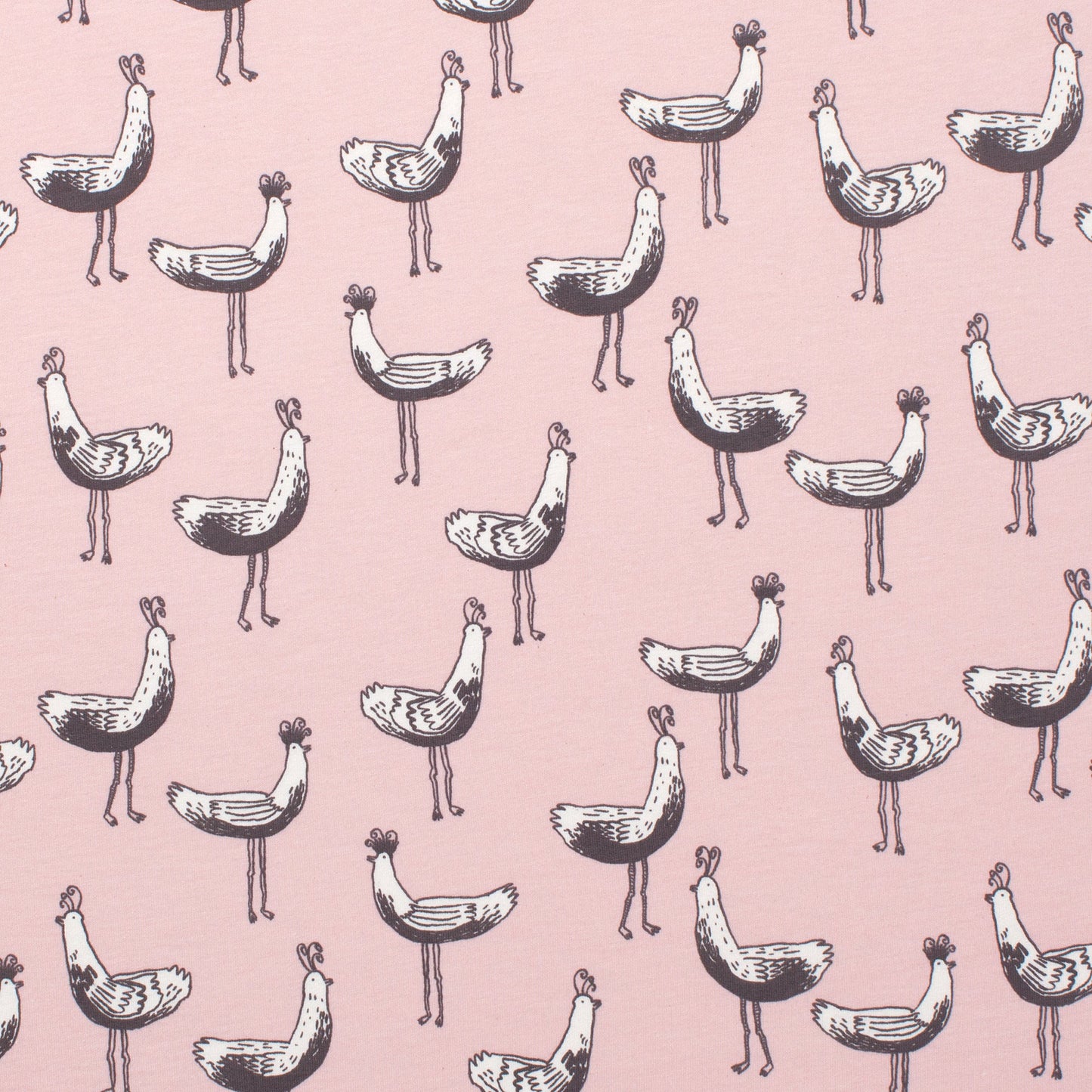 Short-Sleeve Lap Tee - Bird Parade Pink