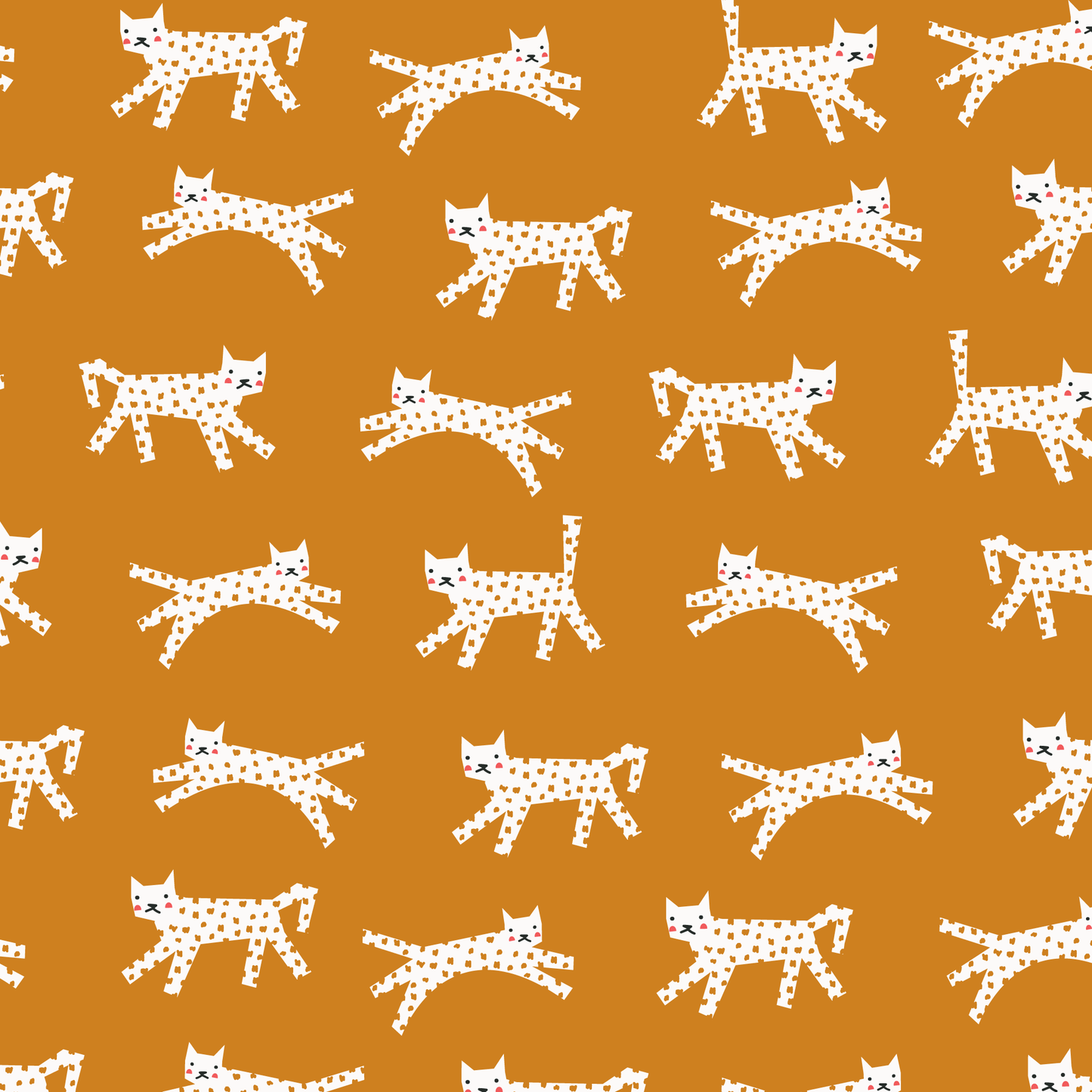 Short-Sleeve Lap Tee - Cats Gold