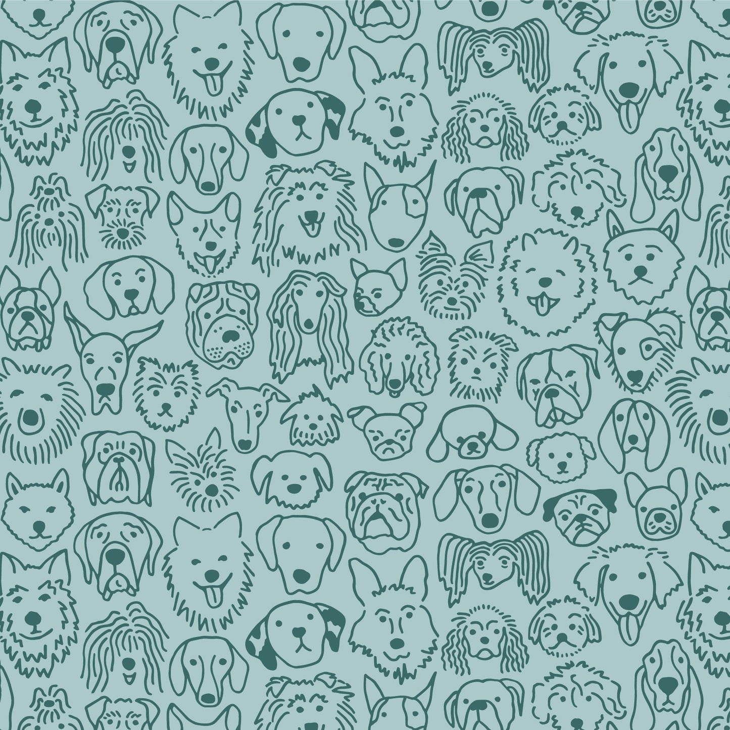 Bloomers - Dogs Pale Blue