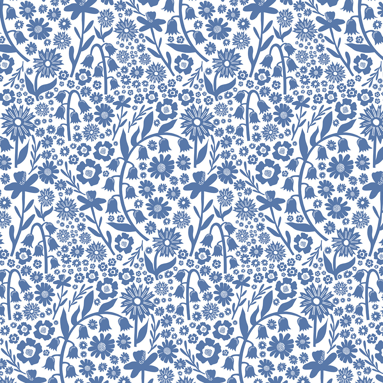 Kids Pajama Set - Dutch Floral Delft Blue