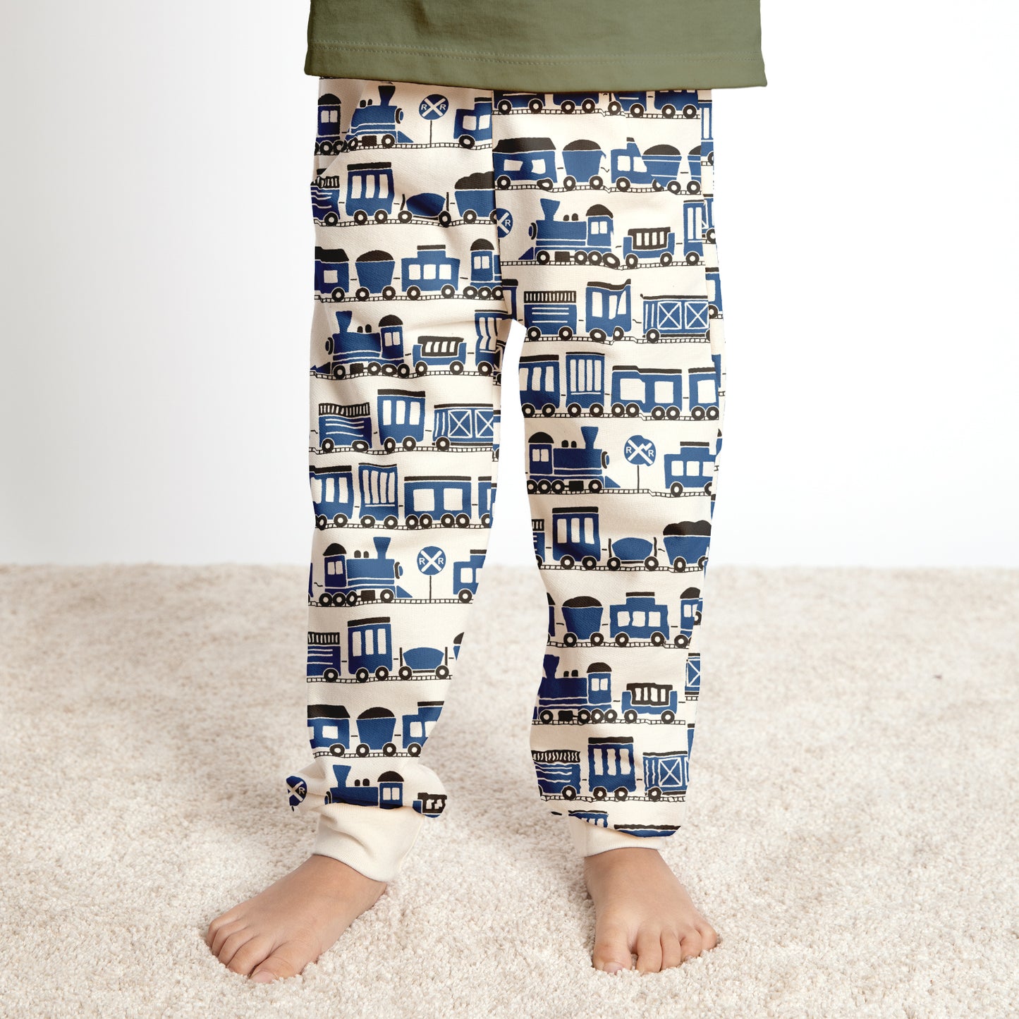 Sweatpants - Trains Blue