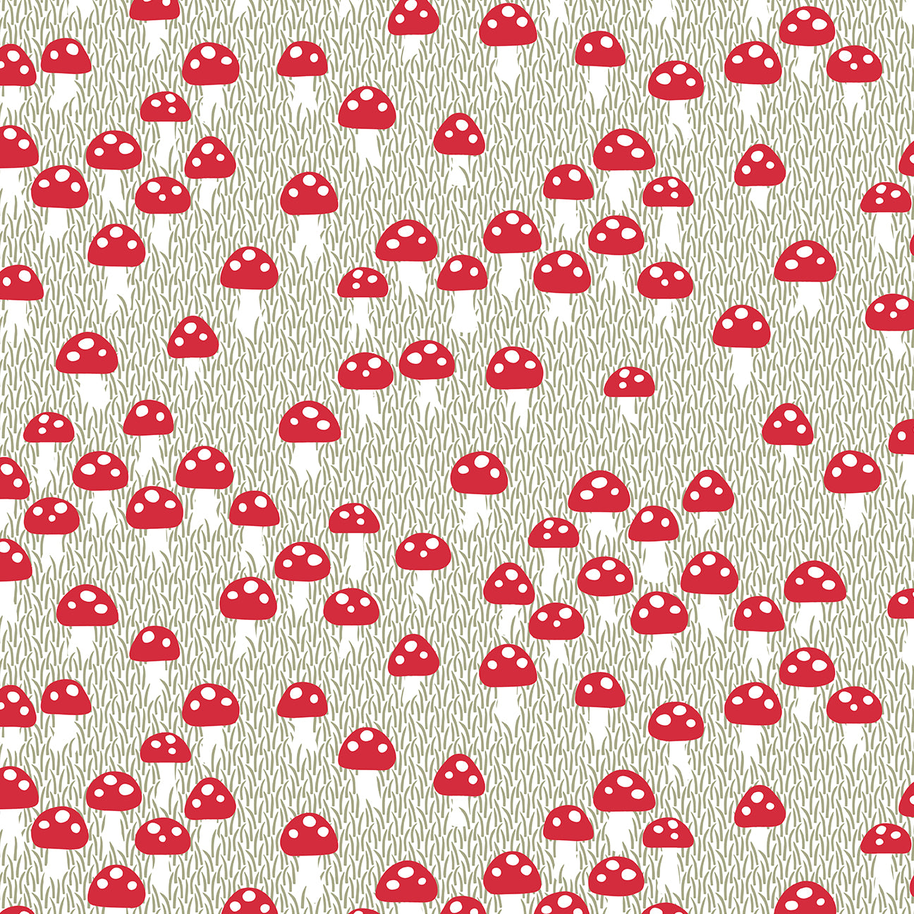 Long-Sleeve Lap Tee - Mushrooms Sage