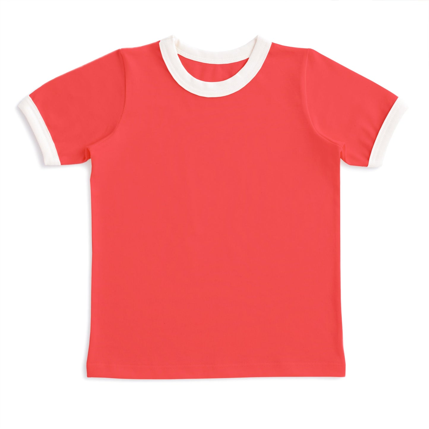 Ringer Tee - Solid Scarlet Red