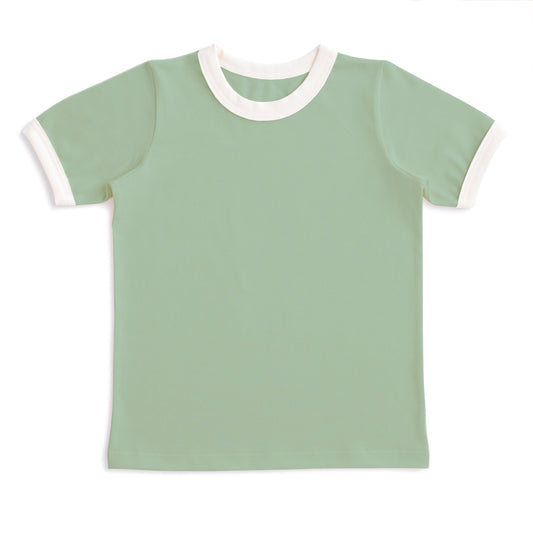 Ringer Tee - Solid Meadow Green