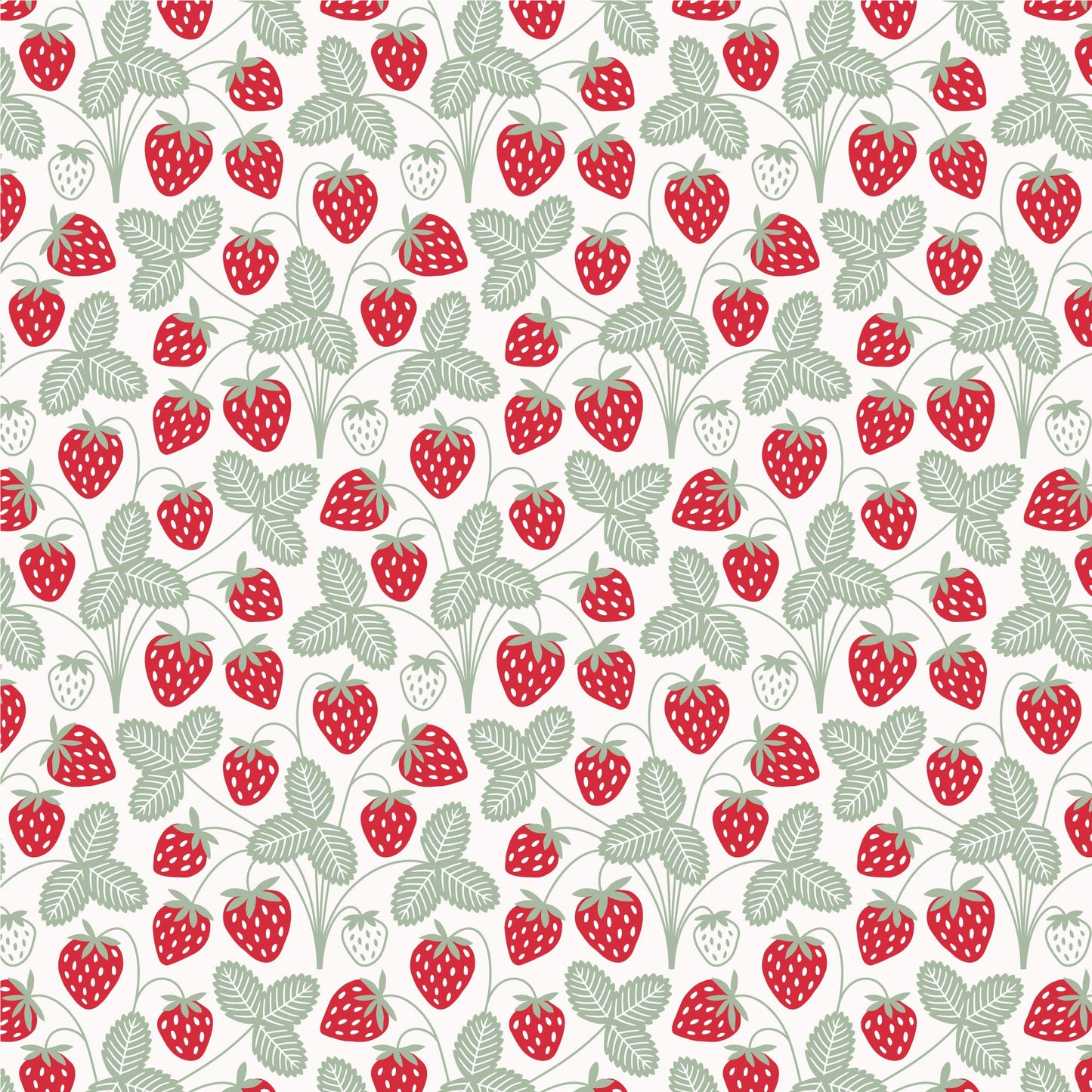Summer Romper - Strawberries Red & Green