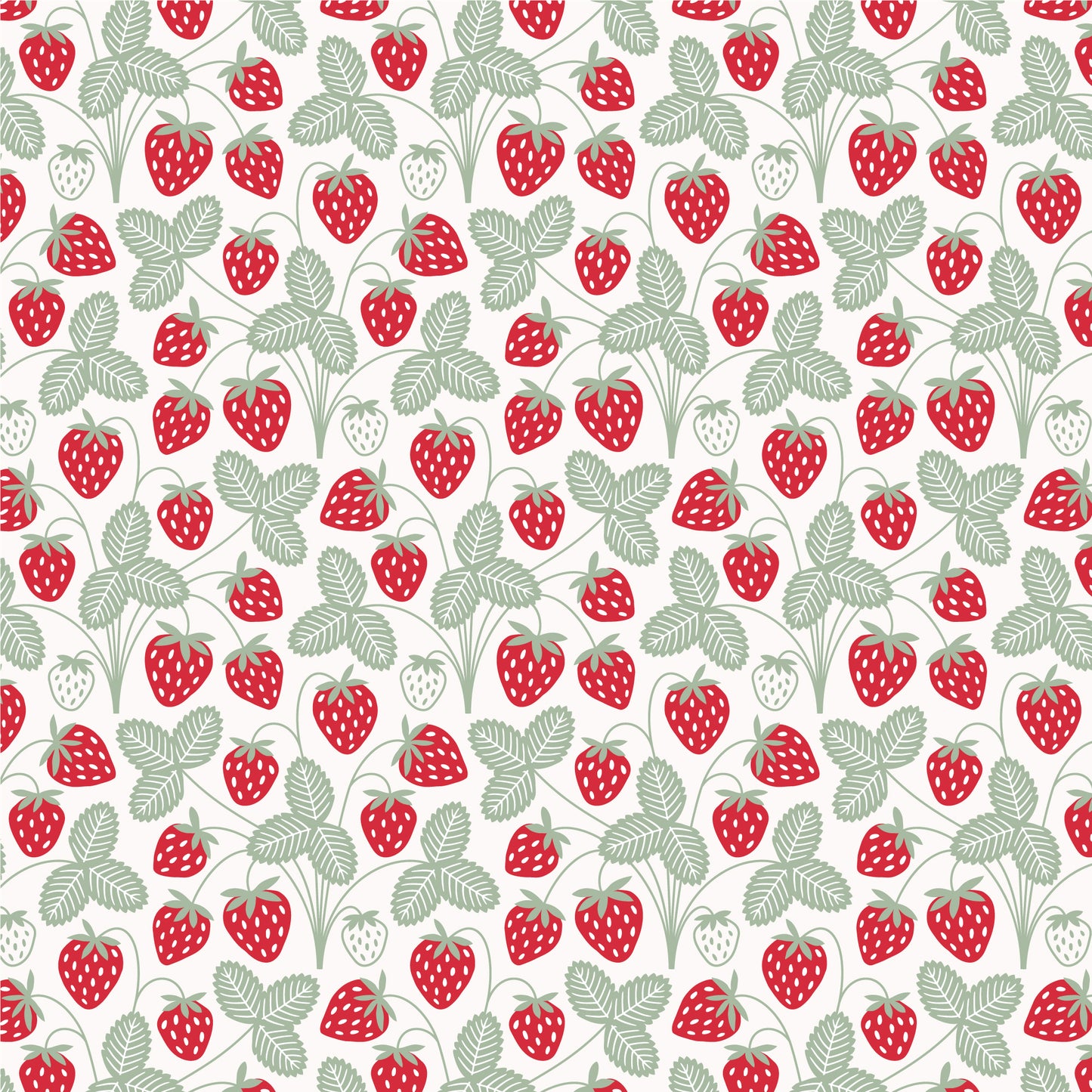 Knotted Baby Hat - Strawberries Red & Green