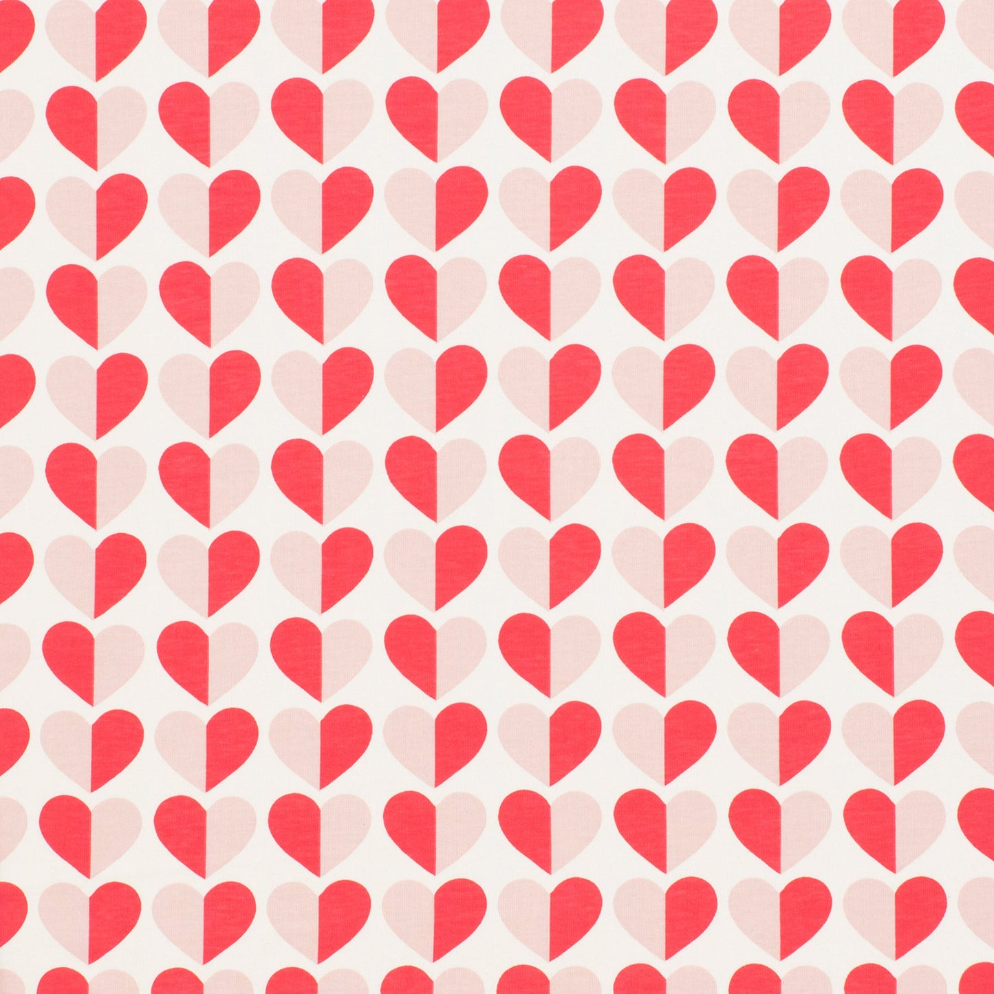 Short-Sleeve Lap Tee - Hearts Red & Pink