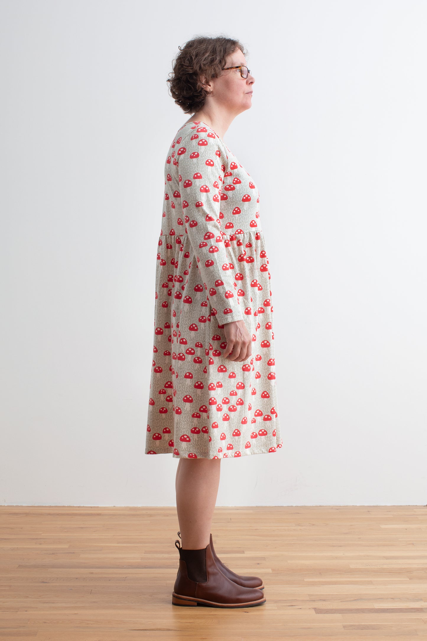 Women's Copenhagen Dress - Mushrooms Sage