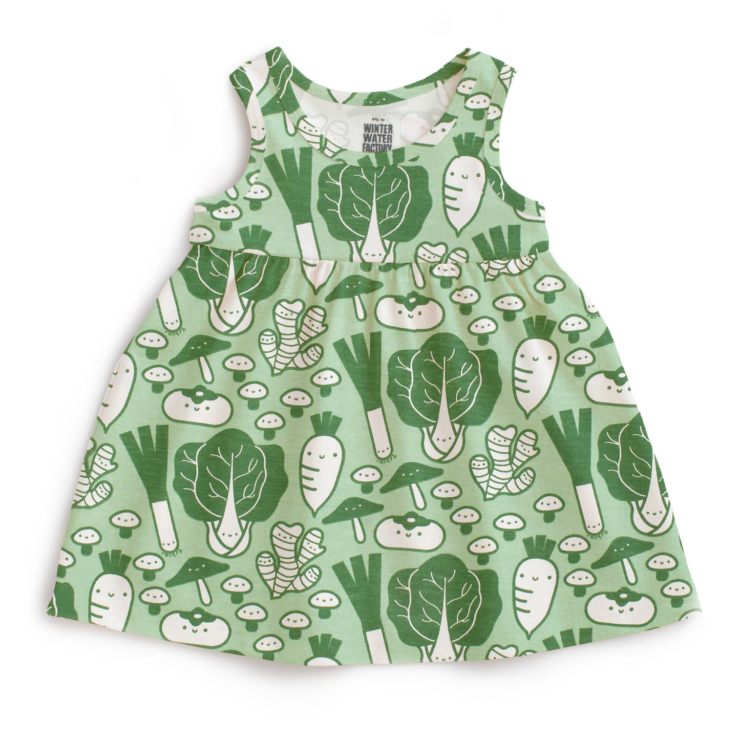 Alna Baby Dress - Veggies Green