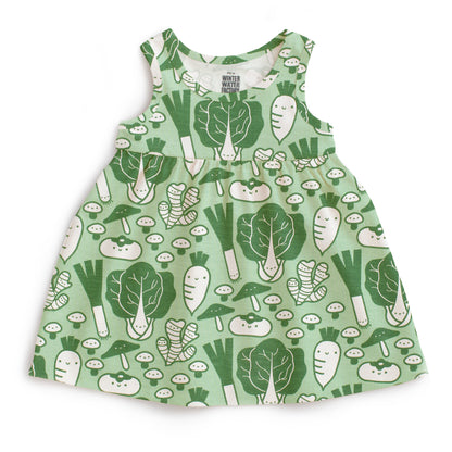 Alna Baby Dress - Veggies Green