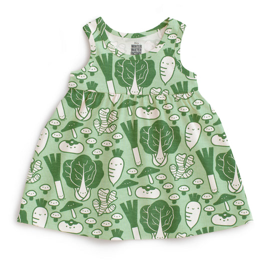 Alna Baby Dress - Veggies Green