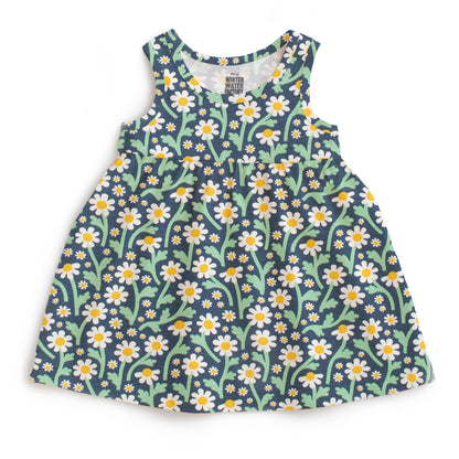 Alna Baby Dress - Bold Daisies Navy