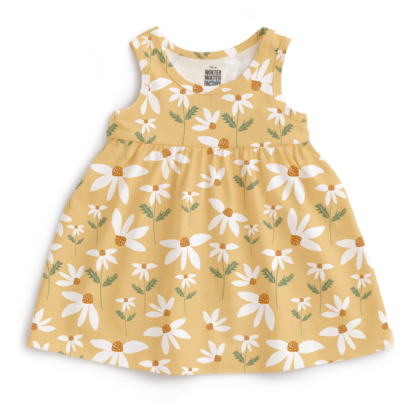 Alna Baby Dress - Daisies Yellow