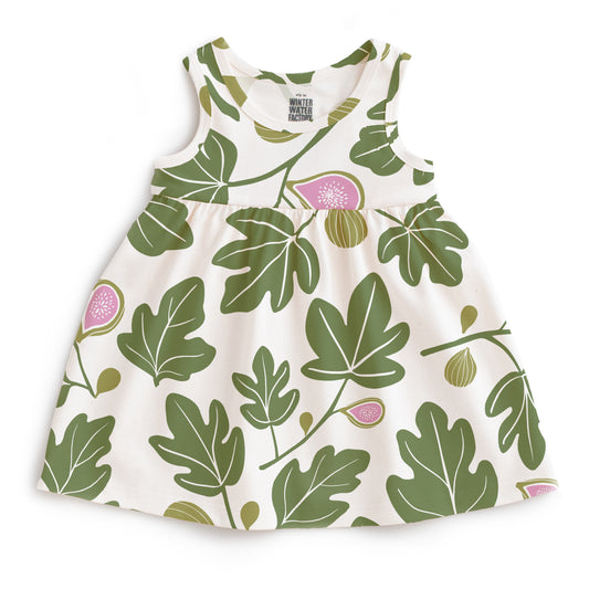 Alna Baby Dress - Figs Green