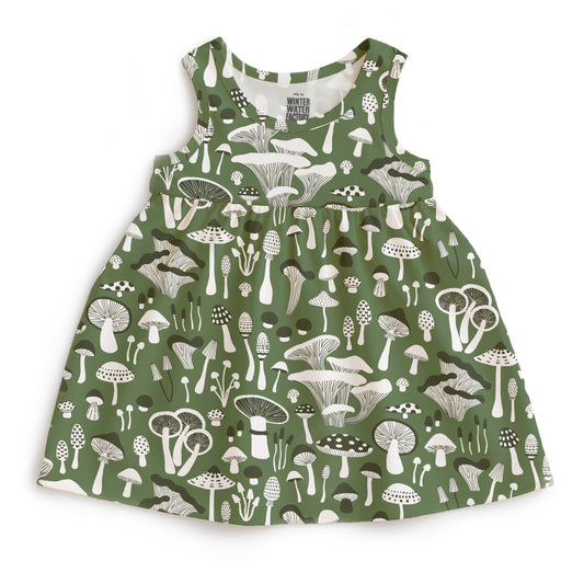 Alna Baby Dress - Fungi Green