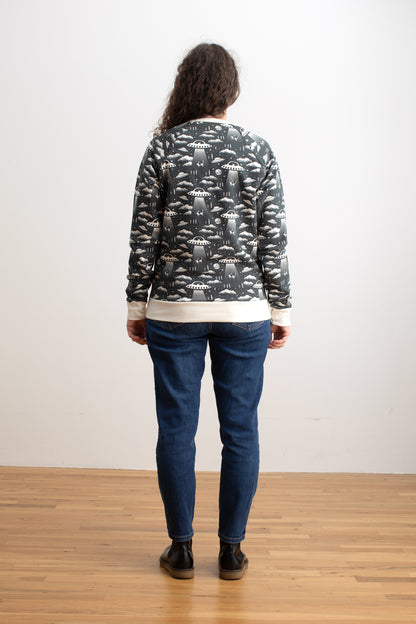 Adult Sweatshirt - Aliens Charcoal