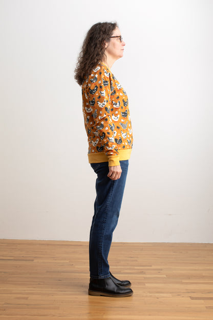 Adult Sweatshirt - Chicken Family Gold