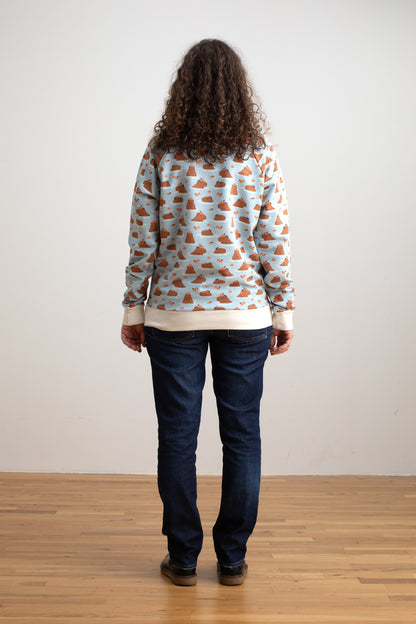 Adult Sweatshirt - Capybaras Blue