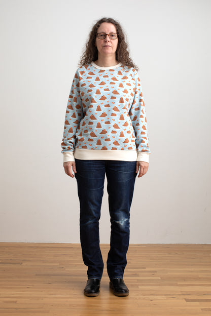 Adult Sweatshirt - Capybaras Blue