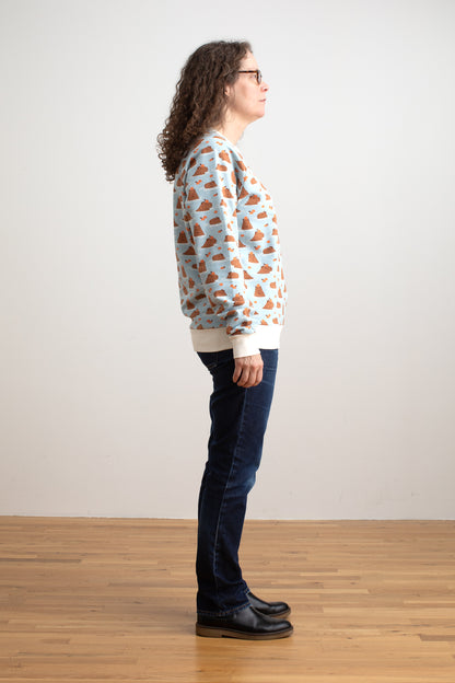 Adult Sweatshirt - Capybaras Blue