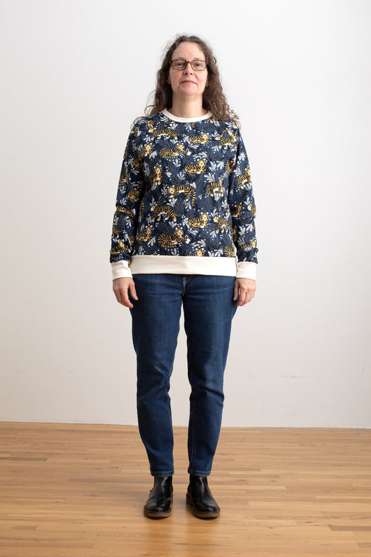 Adult Sweatshirt - Dreaming Tigers Navy