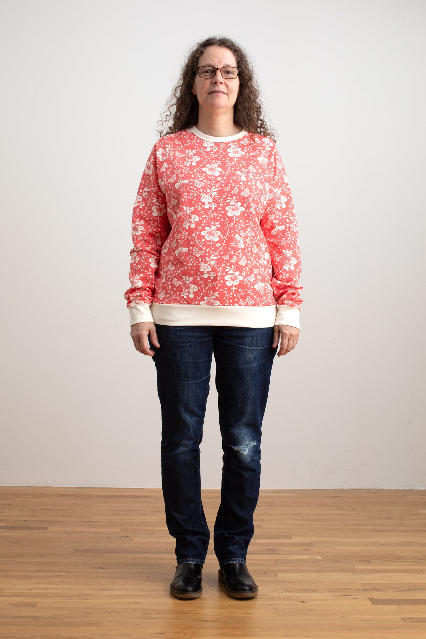 Adult Sweatshirt - Fairies Coral