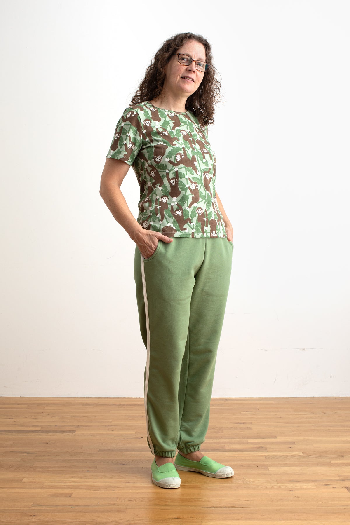 Adult Track Pants -  Leaf Green