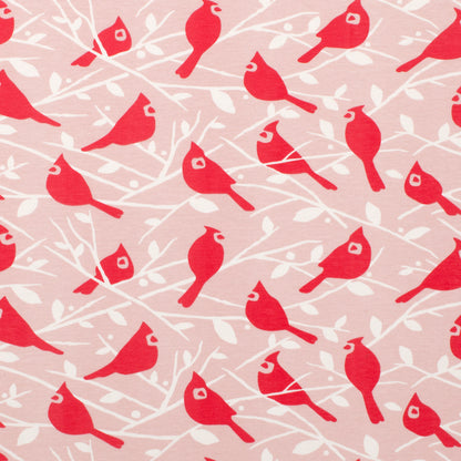 Leggings - Birds In the Trees Red & Pink